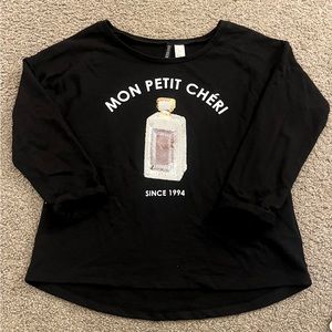 H&M Divided Black Sequined Mon Petite Chéri Sweater